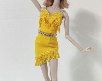 Dress for 12 inch dolls, 1/6 scale Fashion Dolls , Dolls Clothes