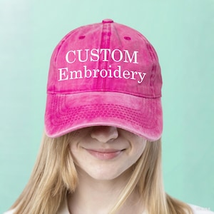 Embroidered Hat Personalized Dad Cap Embroidery Logo baseball hat Bachelorette hats Custom caps Sorority hat Unisex Baseball Cap,Text Hat