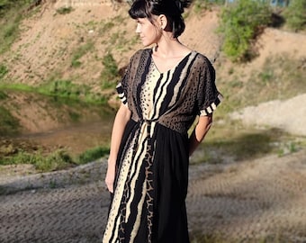 Oversized Cotton Maxi Dress Women | Boho Plus Size Dress | Loose Summer Fit