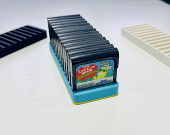 3D Printed Sega Game Gear Cartridge Holder – Retro Game Storage Stand (15 Slots)