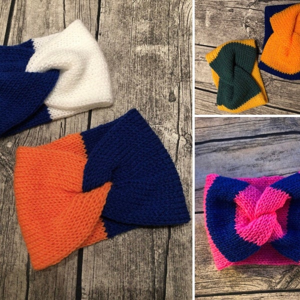 Striped/knitted/headband/earwarmer/raidallinen/neulottu/panta/pääpanta