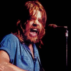 Porträtt av Bob Seger, Pine Knob Music Theatre, 1980 (digitalt manipulerad)
