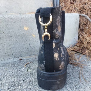 Crescent Double Horn Moon Boot Charm [gold or silver finish!]
