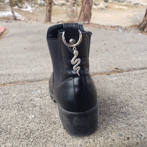 Snake Metal Grunge Boot Charm [4 finish options!]