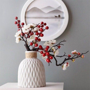 Vasi Ceramica creativa Vaso da terra Grande composizione di fiori secchi  Accessori Artigianato moderno per la decorazione della casa