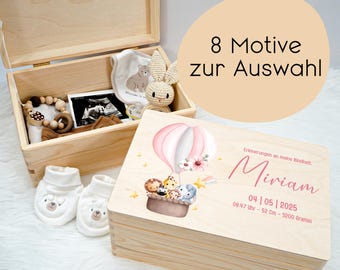 Personalized Baby Memory Box, Boho, Memory Box | Baby Gift | Birth Gift | Christening Gift Idea with Name and Date