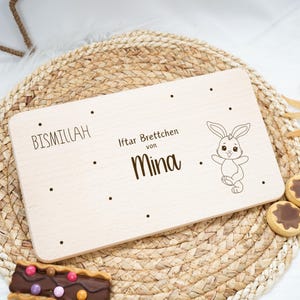 Tagliere per la colazione personalizzato per bambini - Ramadan Kareem - Eid Mubarak - Bismillah - Ramazan Hediyesi Ramadan idea regalo Iftar