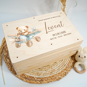 Personalized Baby Memory Box, Boho, Memory Box | Baby Gift | Birth Gift | Christening Gift Idea with Name and Date