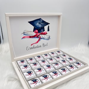Schokobox personalisiert für Bachelor - Schulabschluss - Abi - Abitur - Master - Doktor - Geschenkidee -