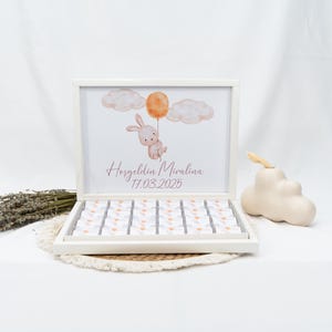 Chocoladedoos gepersonaliseerd in goud, zilver, zwart, roze of lichtblauw voor bruiloften, verlovingen, babyshowers, kinderfeestjes - gastengeschenk