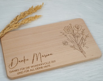 Tabla de desayuno personalizada para regalo de bebé infantil, bautismo - comunión, regalo de cumpleaños tabla de desayuno tabla de madera, regalo para niños