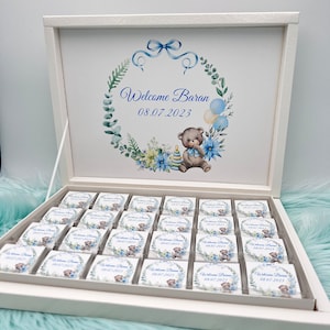 Schokobox personalisiert - Gastgeschenk - Bebek Mevlidi - Sünnet - Taufgeschenk - Geburt Geschenkidee - Kindergeburtstag - Bebek Hediye