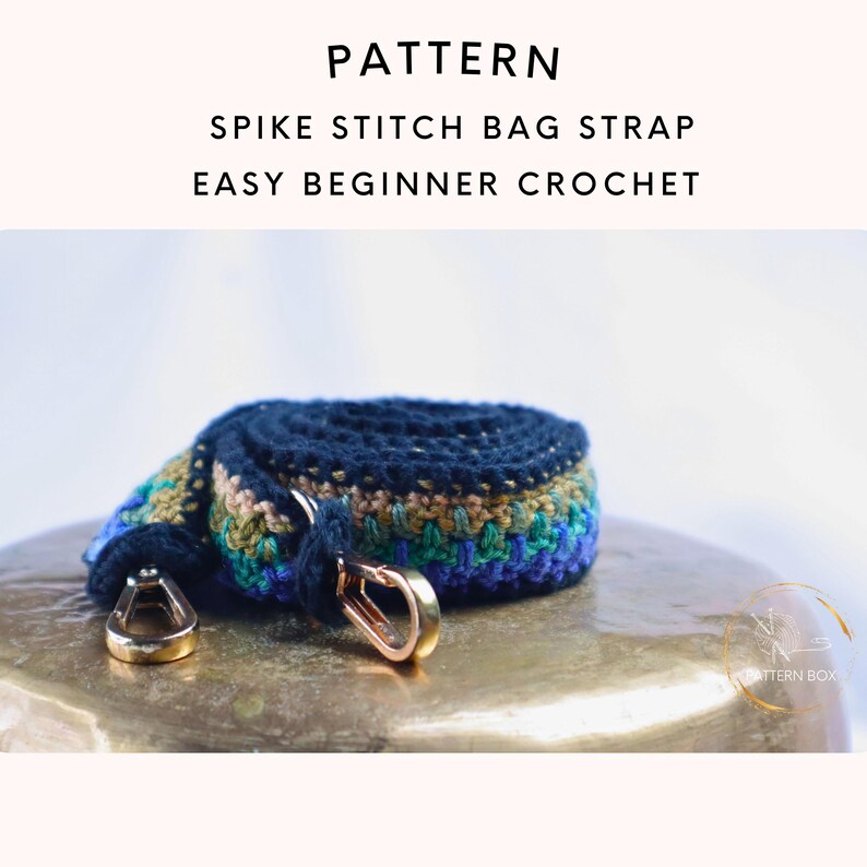 Instant digital download crochet pattern for a quick and stylish bag handle.