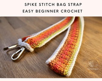 Crochet Bag Handle Pattern | Sturdy Non-Stretch Strap for Handbags | Easy Beginner PDF | instant download