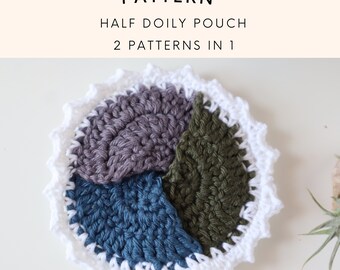 Cozy Crochet Doily Pouch Pattern | Relaxing Lace Crochet | Beginner Friendly PDF pattern | instant download