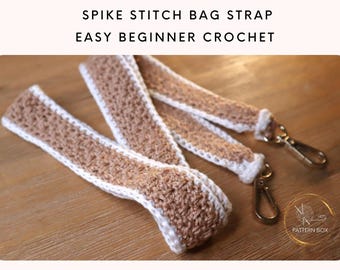 Crochet Handbag Strap Pattern | Strong Non-Stretch Bag Handle | Easy Beginner Crochet PDF | instant download