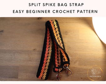 Easy Crochet Bag Strap Pattern | Relaxing Spike Stitch | Beginner Friendly PDF instant Download