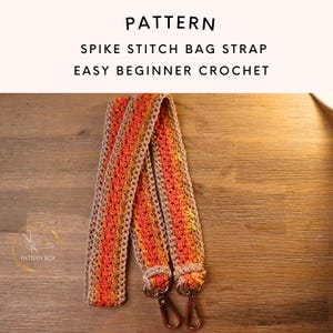 Easy Crochet Bag Strap Pattern | Strong Non Stretch Handbag strap  | relaxing hobby craft | PDF | instant download