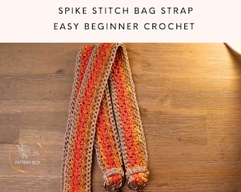 Easy Crochet Bag Strap Pattern | Strong Non Stretch Handbag strap  | relaxing hobby craft | PDF | instant download