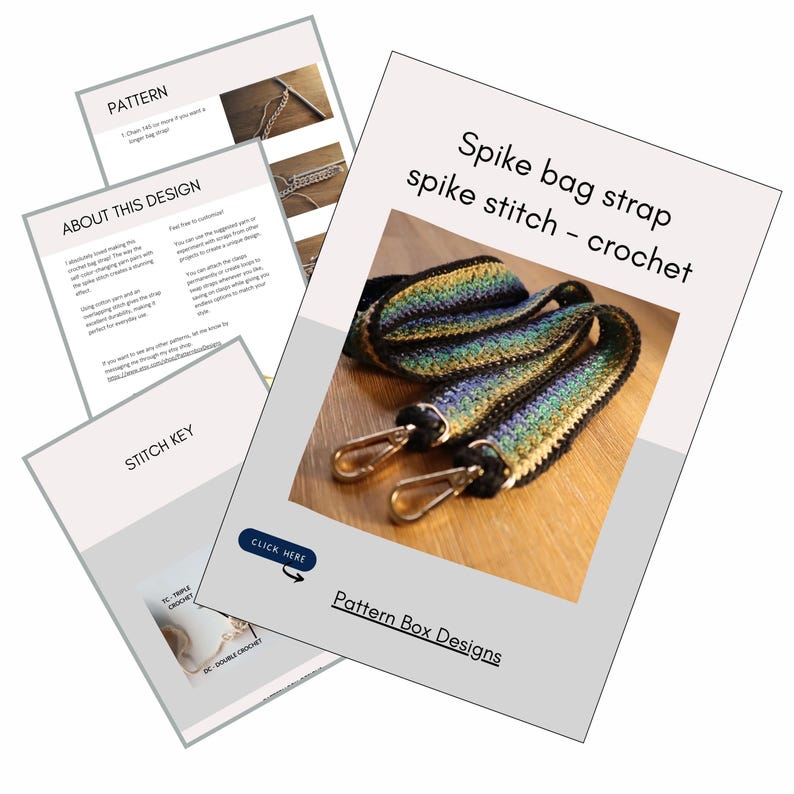 screenshot of pages of the pattern