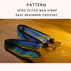 Crochet Bag Handle Pattern | Sturdy Non Stretch Strap for Handbags | Easy Beginner PDF | instant download image 3