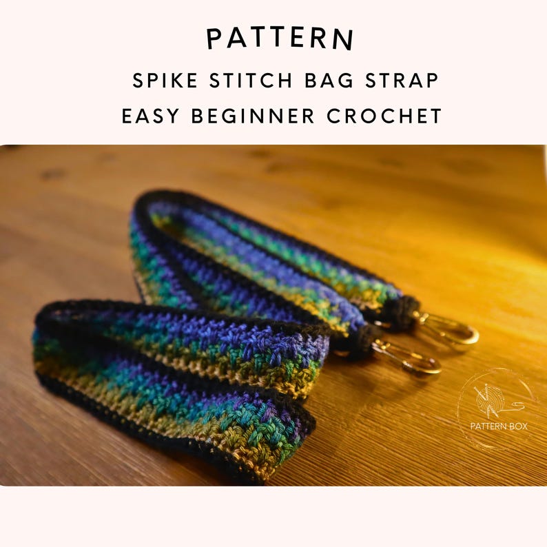 Crochet Bag Handle Pattern | Sturdy Non Stretch Strap for Handbags | Easy Beginner PDF | instant download image 3