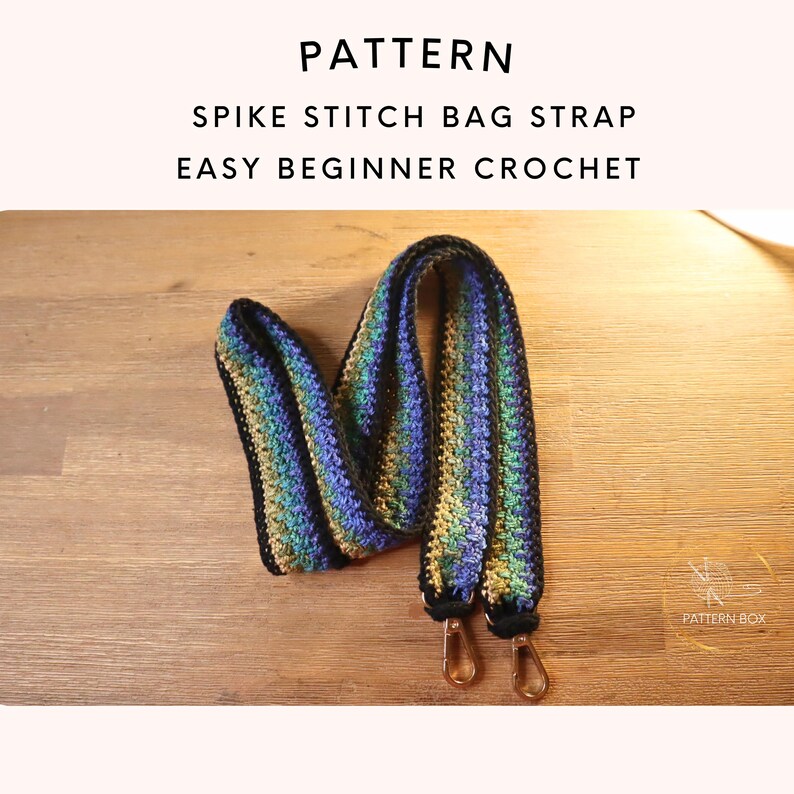 Crochet Bag Handle Pattern | Sturdy Non Stretch Strap for Handbags | Easy Beginner PDF | instant download image 5