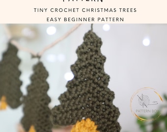 Cozy Crochet Christmas Tree Ornament Pattern | Relaxing Beginner Friendly PDF| instant download pattern