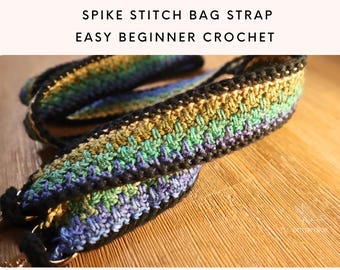 Crochet Bag Handle Pattern | Sturdy Non Stretch Strap for Handbags | Easy Beginner PDF | instant download