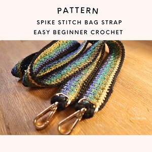 Crochet Bag Handle Pattern | Sturdy Non Stretch Strap for Handbags | Easy Beginner PDF | instant download image 2