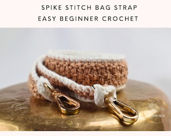 Easy Crochet Bag Strap Pattern | Durable Non-Stretch Handbag Strap | Beginner Friendly PDF | instant download