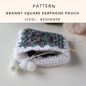 Mini Crochet Purse Pattern – Easy Granny Square Pouch | Beginner Crochet Bag | Digital Download