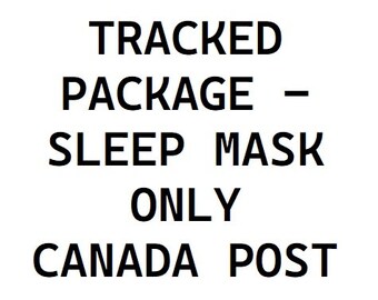 Tracked Package - Sleep Mask - CANADA ONLY