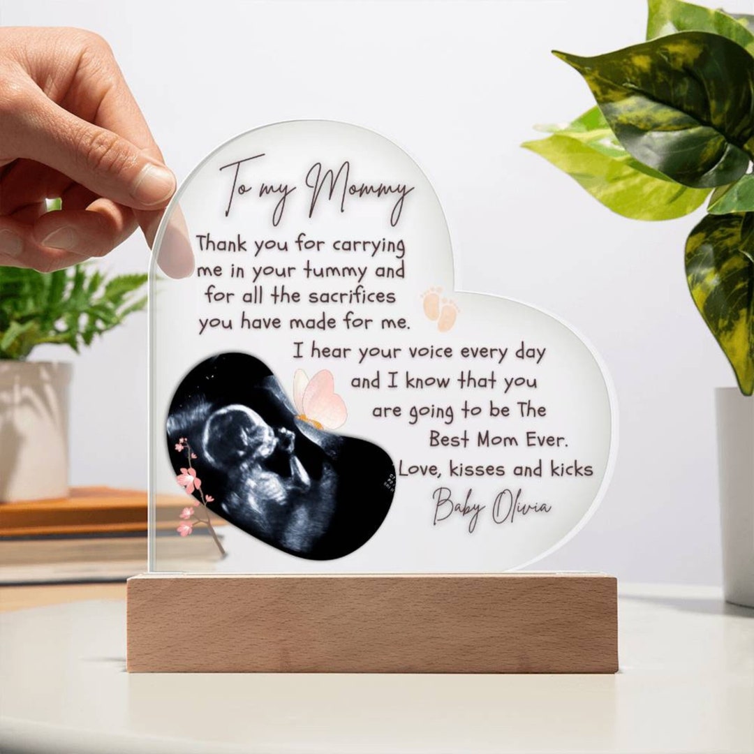 Ultrasound Gifts Baby Ultrasound Heart Plaque Mommyto Be Etsy