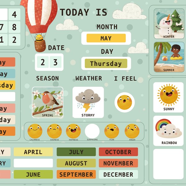 Learning Calendar - Etsy