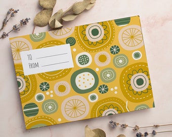 Afdrukbare sjablonen voor bloemenenveloppen. DIY-enveloppen direct downloaden. PDF bestand