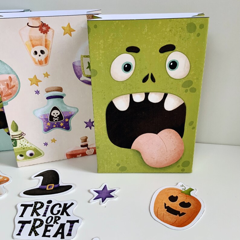 Printable Halloween Trick or Treat Bags Templates. DIY Bags Instant ...