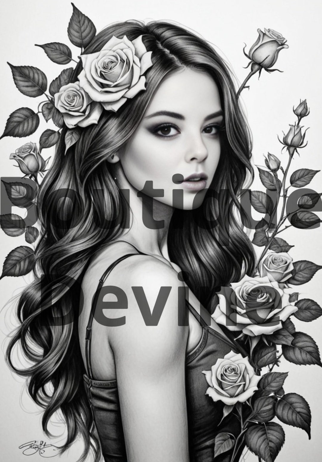 Drawing Printable Etsy