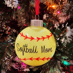 Softball ornament - softball mom - softball coach