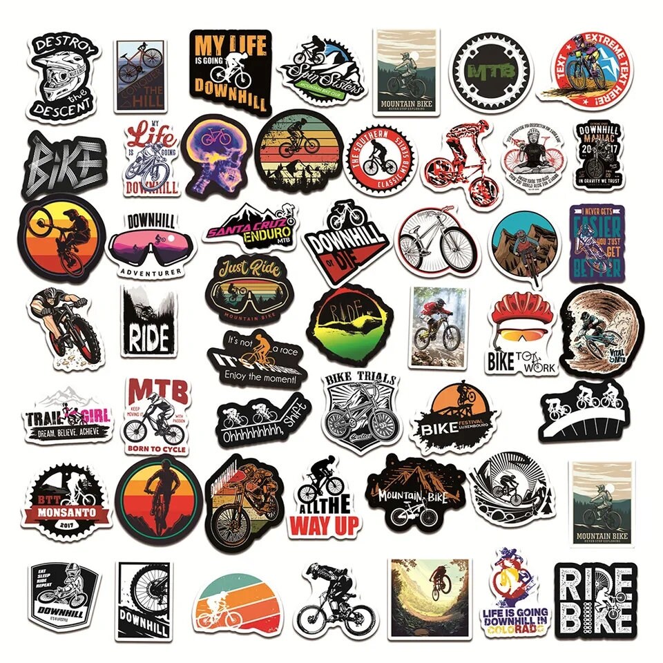 Bmx Ride Sticker BMX Mixed Sticker Packs~ Biking Vinyls ~ Bike Decals ~ Bike Stickers ...