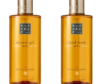 Rituals of Mehr Sweet Orange & Cedar Wood Hand Wash and Shower Gel duo (2 x 300ml)