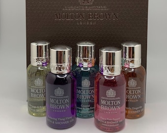 Molton Brown Ladies Bath & Shower Gel Gift Set 5 x 30ml Bottles and Gift Bag
