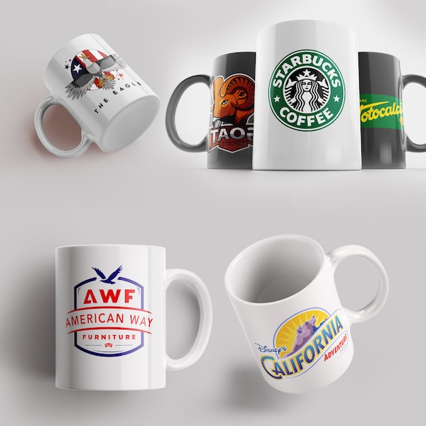 Company Logo Mugs Etsy