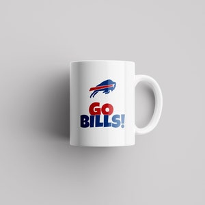 Go Bills mug | Buffalo Bills mug | AFL Teams | Sport gift | Unique Gifts | Black mug, white mug