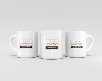 Company Mug, Company logo Coffee Mug, Custom mug, Custom Text mug, Personalized Mugs, Customizable Mugs, Logo Mugs, Giftable, for company