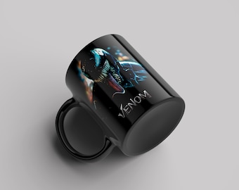 Venom mug, Venom black mug, Movie and Tv Series Coffee Cup