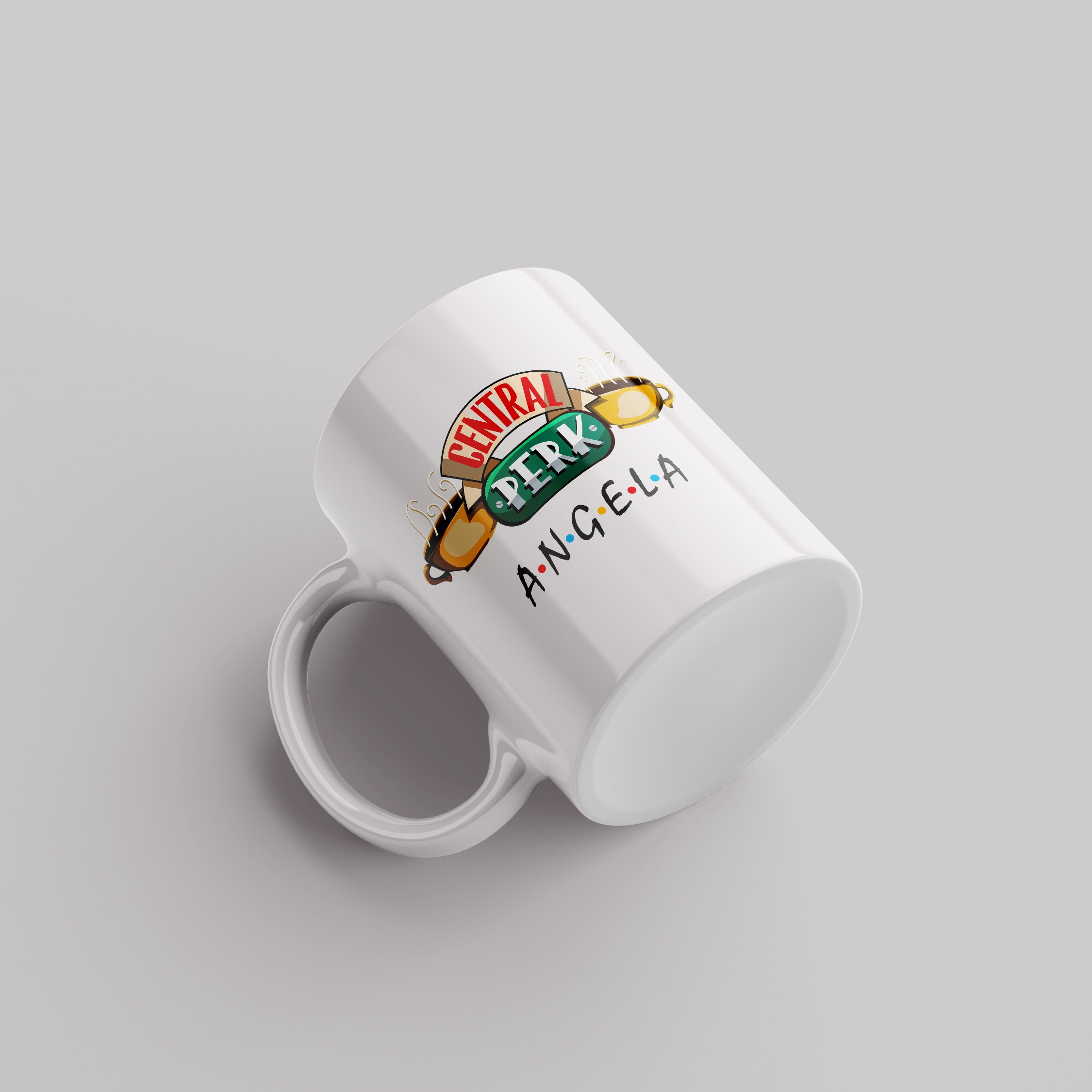 Mug FRIENDS Central Perk – Série Culte, 325 Ml, Céramique – Neuf Avec Boîte
