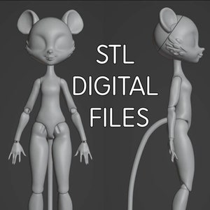 Recreated Trashion Alley Doll - STL DIGITAL FILES
