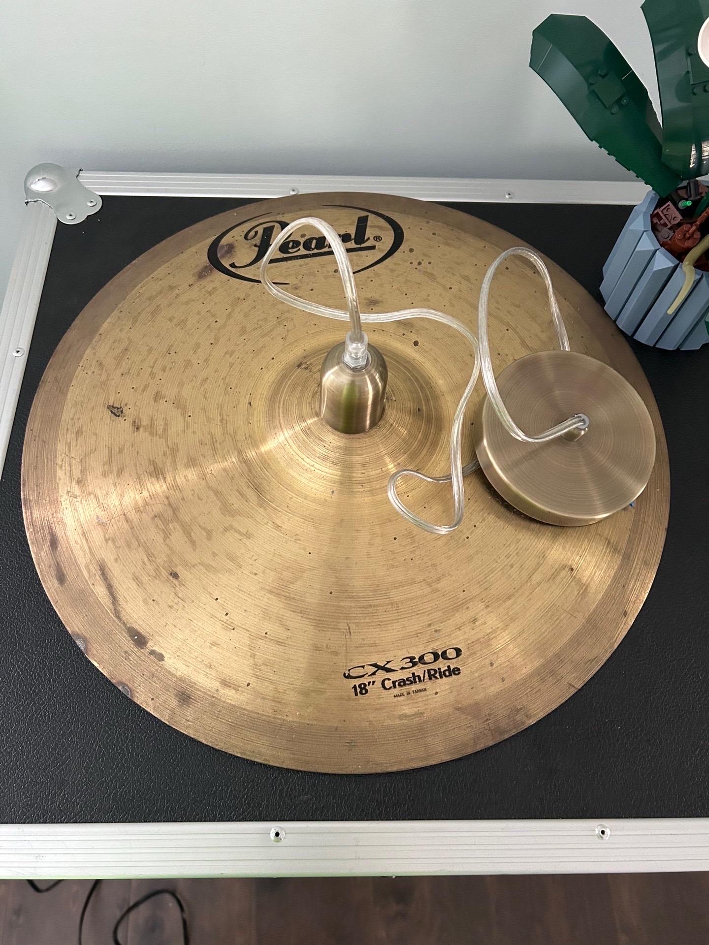 Cymbal Upcycled Pendant Light