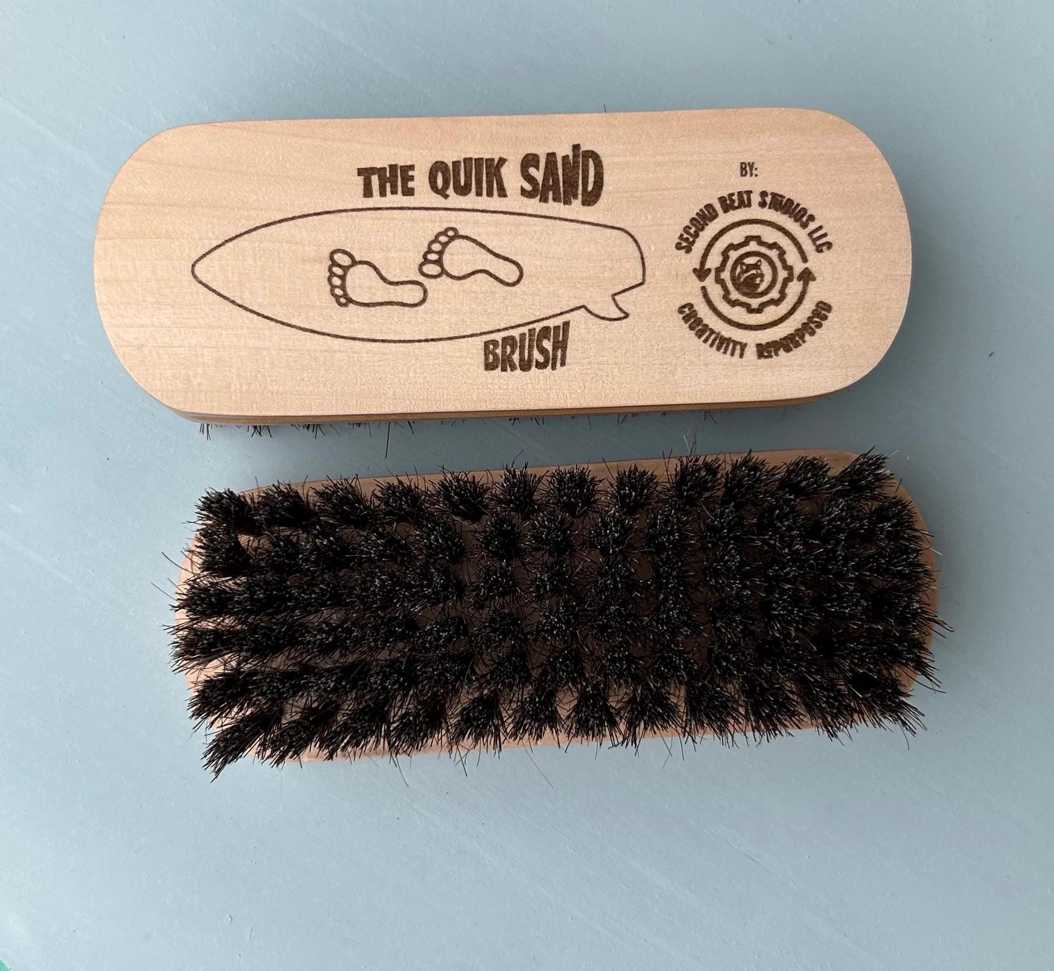 The Quik Beach Brush with Natural Horse Hair Bristles